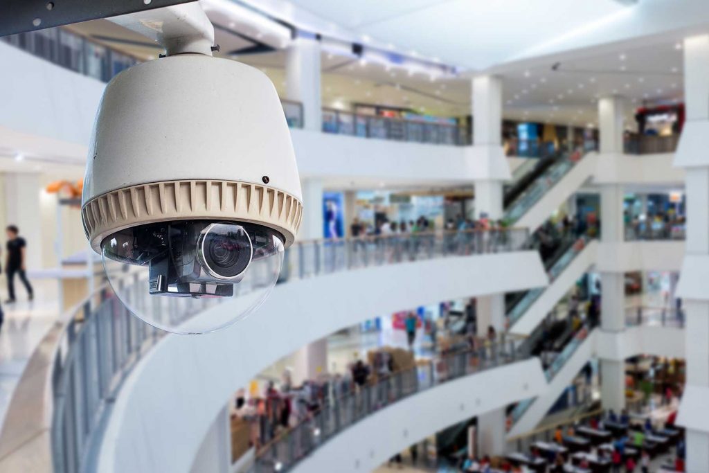 surveillance Camera Operating inside department store